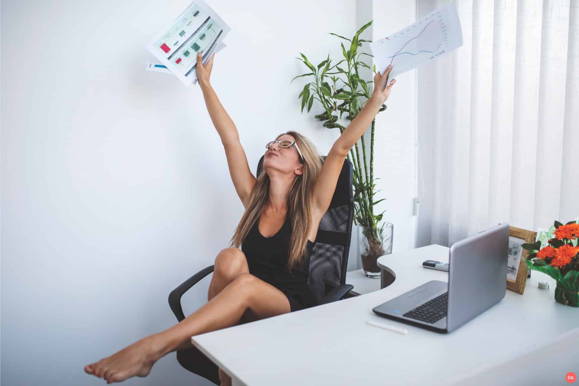 Business-Freude